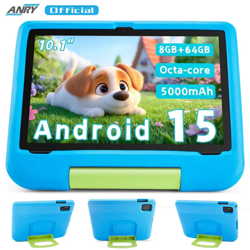 Kids Tablet, 10.1-inch Children 2025 Android 15 Tablets with Eye Protection Screen, 8GB(4+4GB) RAM 64GB Storage, 5000mAh Battery Zenn Organics Inc
