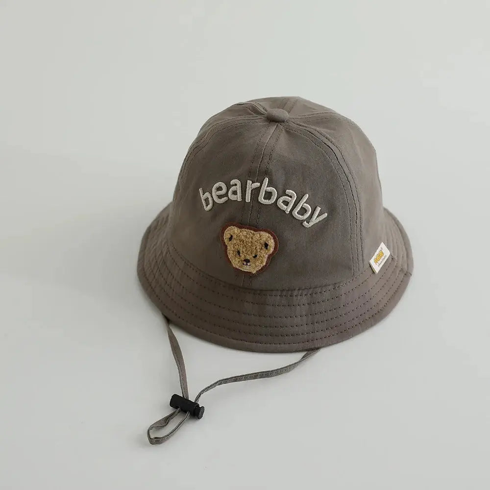 Cute Bear Baby Bucket Hats Korean Boy Girl Summer Uv Protection Fisherman Caps Kids Outdoor Sunshade Panama Basin Caps Zenn Organics Inc