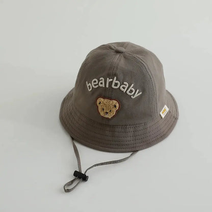 Cute Bear Baby Bucket Hats Korean Boy Girl Summer Uv Protection Fisherman Caps Kids Outdoor Sunshade Panama Basin Caps Zenn Organics Inc