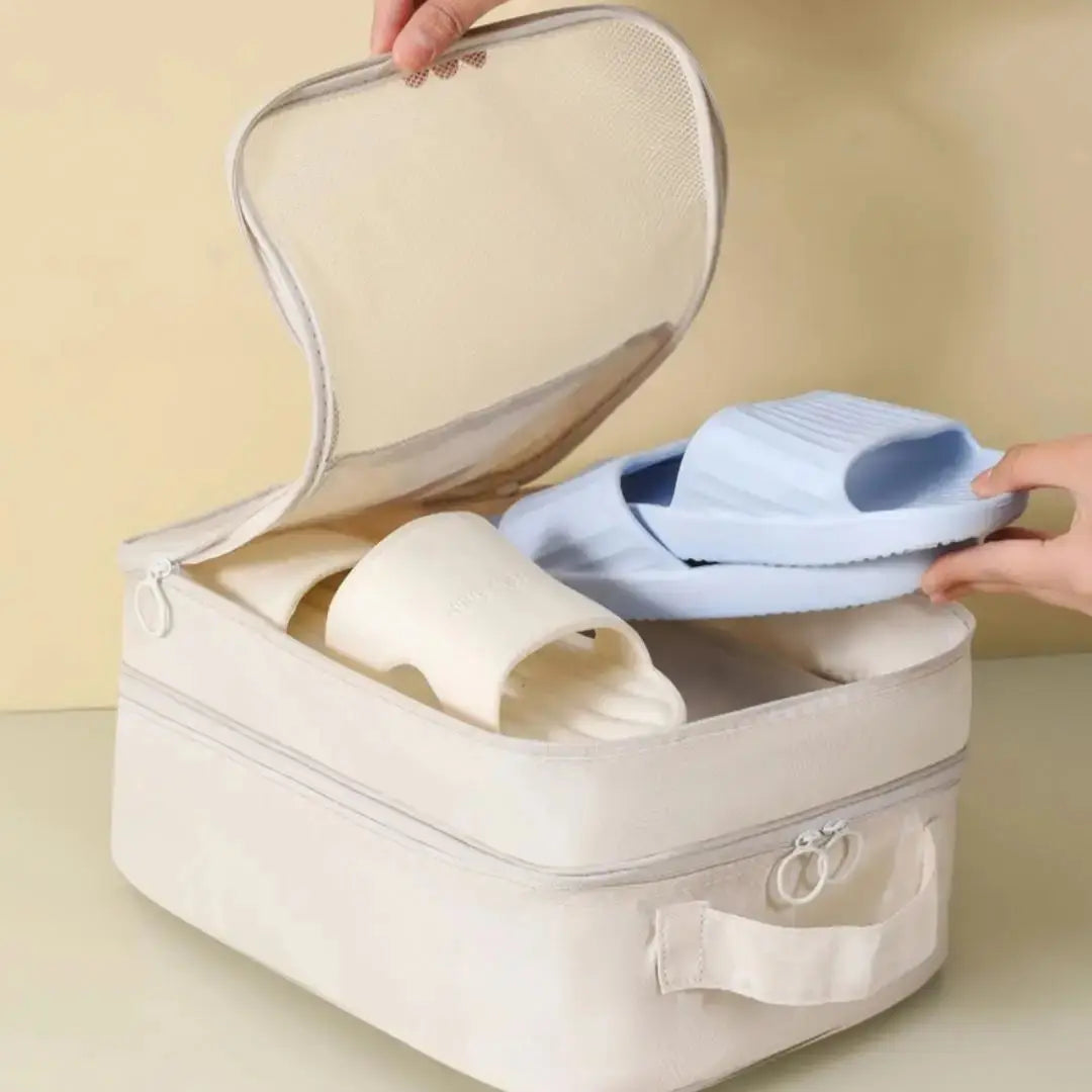 Shoe Bags - Holds 3 Pair of Shoes, Travel Essentials for Flying Carry On Luggage Accessories Zenn Organics Inc