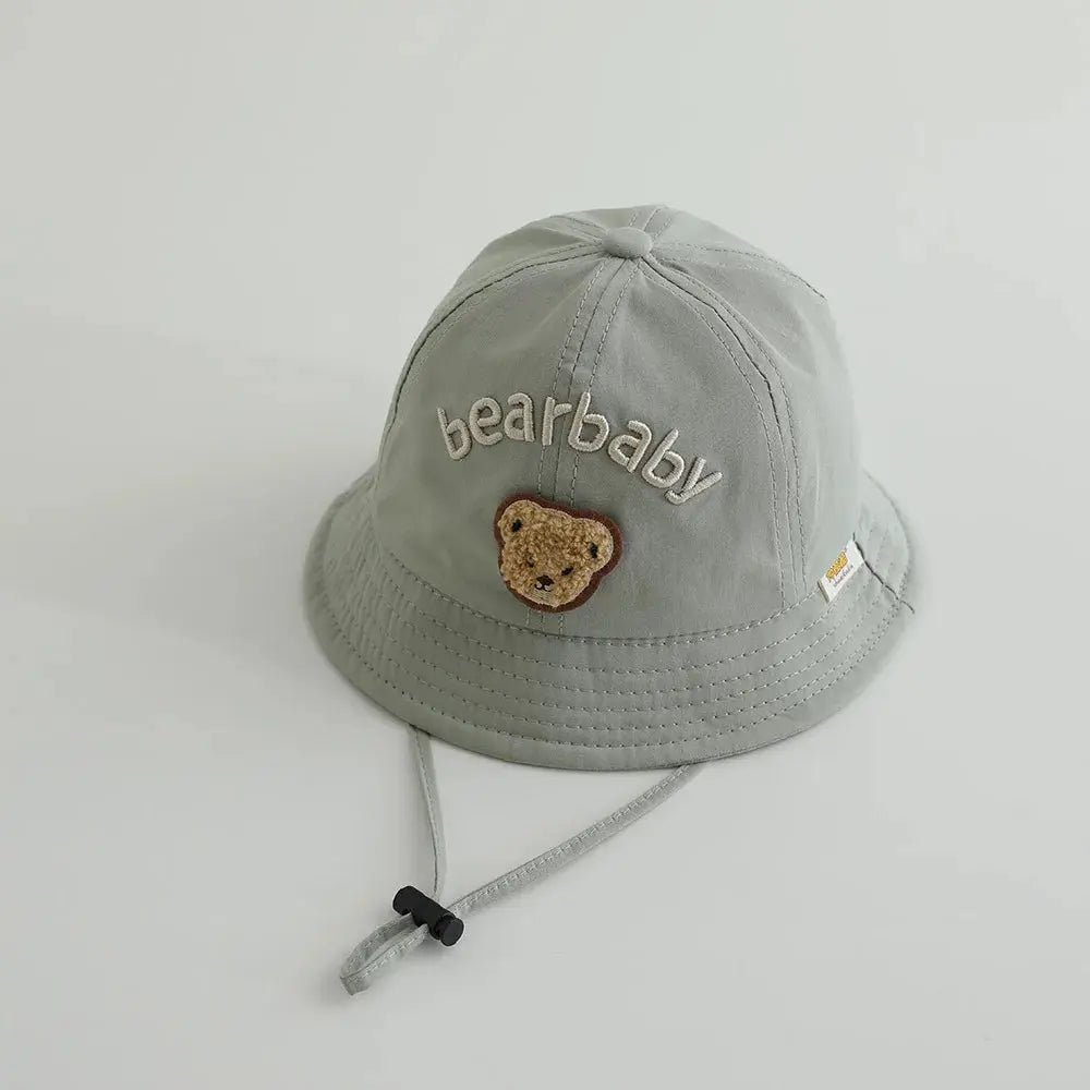 Cute Bear Baby Bucket Hats Korean Boy Girl Summer Uv Protection Fisherman Caps Kids Outdoor Sunshade Panama Basin Caps Zenn Organics Inc