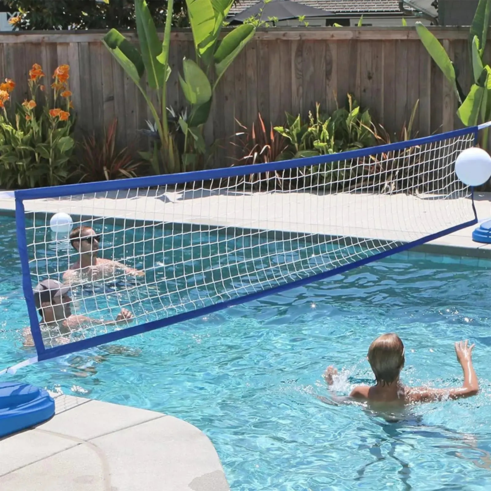 Swimming Pool Volleyball Net Portable Water Volleyball Game Toy Adjustable Sport Equipment for Tennis Beach Party Family Kids Zenn Organics Inc
