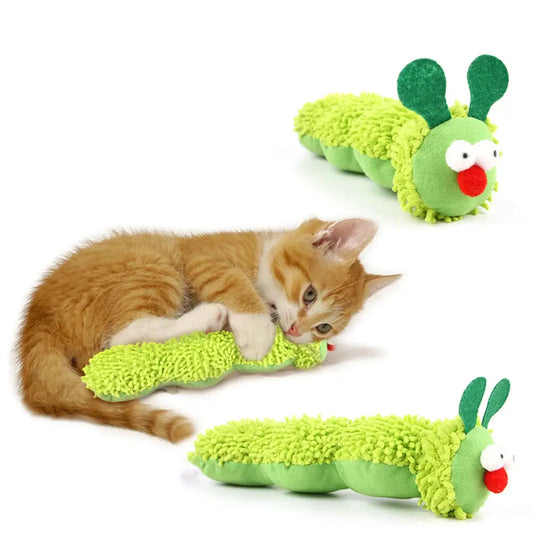Cat Chew Toys Caterpillar Catnip Molar Toy Silvervine Cat Teaser Interaction Toy Clean Mouth Kitten Toy Pet Supplies Accessories Zenn Organics Inc