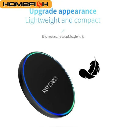 Wireless charging pad for phone, iPad, watch, and earphones by Zenn Organics Inc, with fast charging induction dock station.