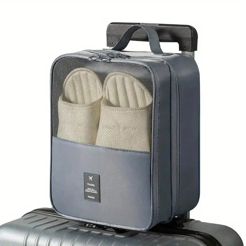 Shoe Bags - Holds 3 Pair of Shoes, Travel Essentials for Flying Carry On Luggage Accessories Zenn Organics Inc