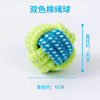 Zenn Organics Inc pet dog toy set with interactive cotton rope and mini ball for small and large dogs, including chew and toothbrush toys.