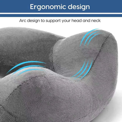 Inflatable Travel Pillow with Soft Velvet Cover & Carry Bag, Neck Support for Airplane, Car, Office & Adult Sleeping Zenn Organics Inc