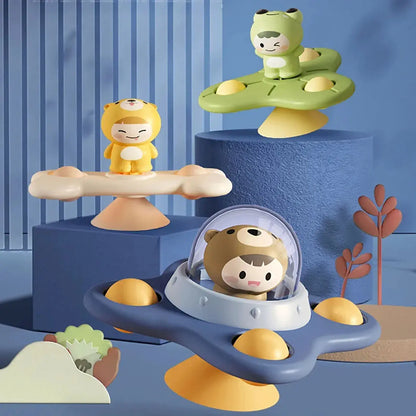 Baby Soothe Toy Cartoon Airplane Soothe Baby Artifact Baby Bath Fun Sucker Spinner Early Education Table Games Zenn Organics Inc