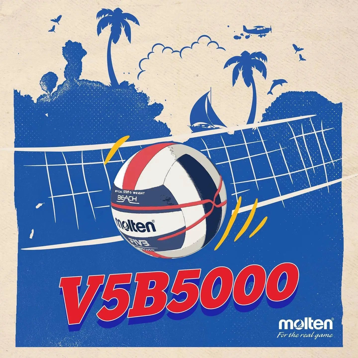 Zenn Organics Inc Molten size 5 volleyball ball, high-quality outdoor and indoor volleyball for match and training use.