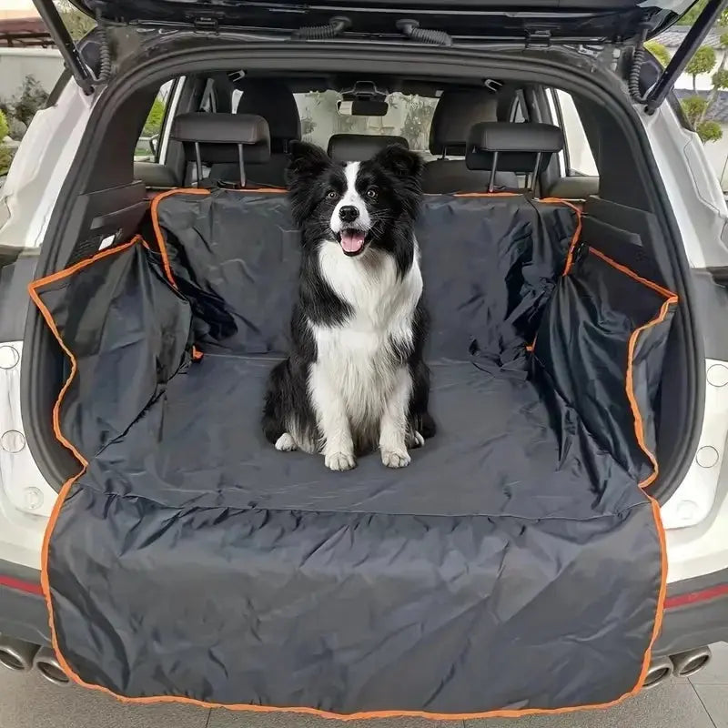Durable Polyester Auto Trunk Mat for Pets - Non-Slip, Scratch-Resistant, Easy-Clean Mat for SUVs and Cars, Pet Safety Mat Zenn Organics Inc