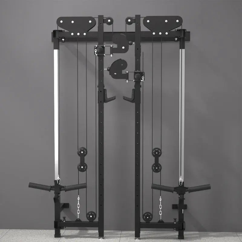 Foldable squat rack wall bird comprehensive trainer free bench press high pull-down Large Fitness Equipment Integrated Zenn Organics Inc