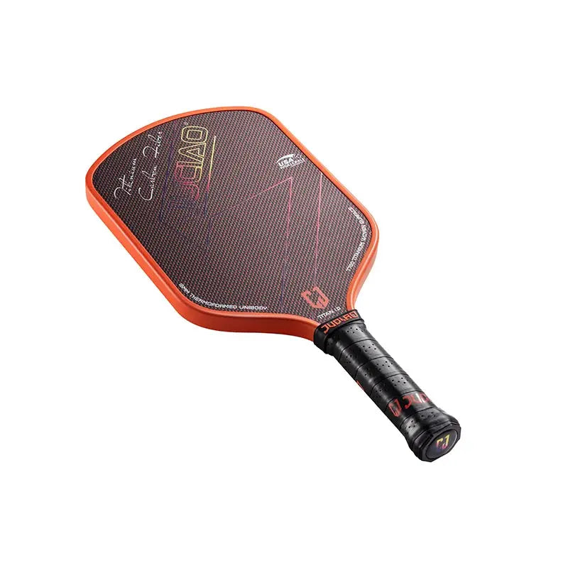 JUCIAO T-Titanium Pickleball Paddle Carbon Fiber Pickleballs For Spin And Control Foam  Injected Edges Thermoformed Pickleball Zenn Organics Inc