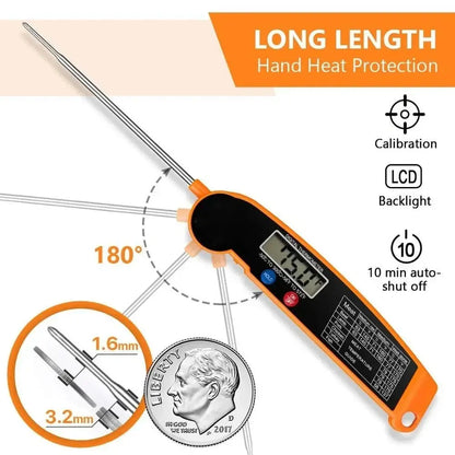 Digital Kitchen Food Thermometer For Meat Water Milk Cooking Food Probe BBQ Electronic Oven Thermometer Kitchen Tools Zenn Organics Inc