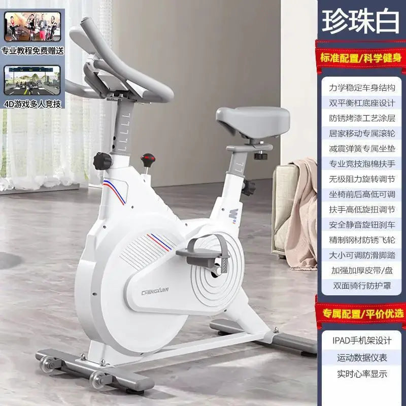 Full Coverage Spinning Bike, Home Ultra Quiet Fitness Bike, Indoor Aerobic Exercise Bike Zenn Organics Inc