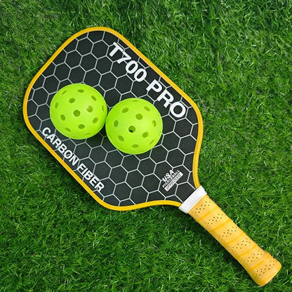 Zenn Organics Inc LEATOU T700 pickleball paddle with carbon fiber surface and 16mm polypropylene honeycomb core, ready for play