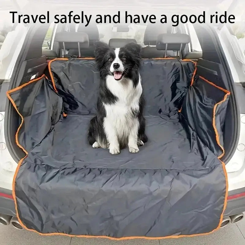 Durable Polyester Auto Trunk Mat for Pets - Non-Slip, Scratch-Resistant, Easy-Clean Mat for SUVs and Cars, Pet Safety Mat Zenn Organics Inc