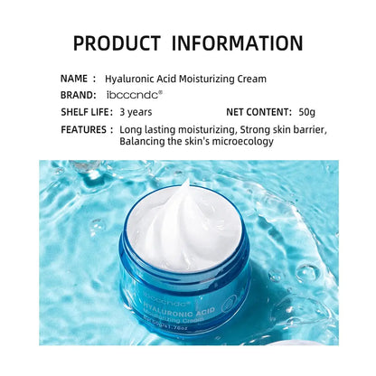 Zenn Organics hyaluronic acid gel cream moisturizer for dry skin, showing smooth, hydrating facial lotion in a white jar.