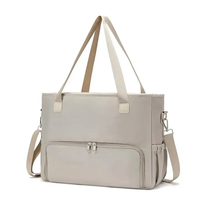 2 in 1 Lunch Tote Bag for Women with 15.6" Laptop Compartment Handbag Work Business lunch Insulated Shoulder Bag Thermal Bag ﻿ Zenn Organics Inc
