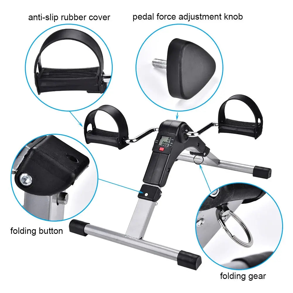 Exercise  Gym Exercise Indoor Folding  Trainer  Pedal Fitness Exerciser Leg Workout  Trainer Exercise Zenn Organics Inc