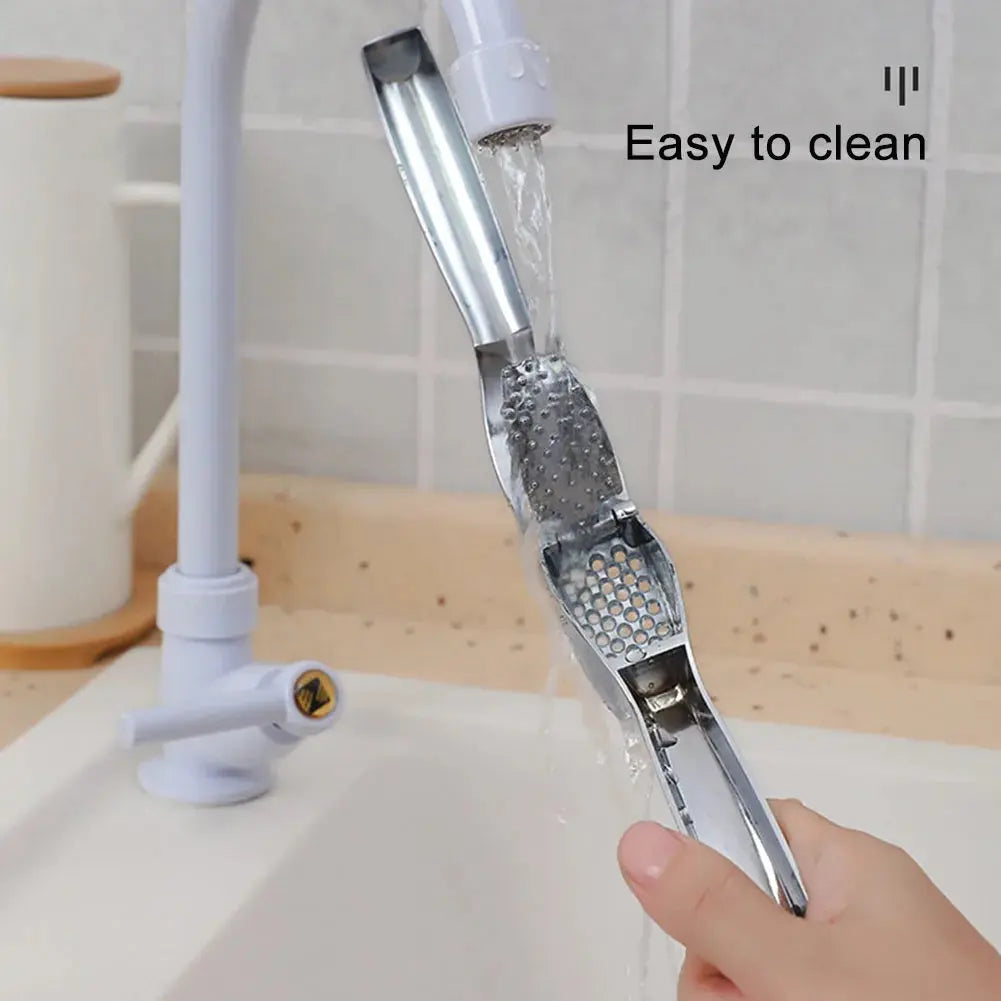 Garlic Press Manually Mashed Garlic Crusher Machine Handheld Ergonomic Grip Anti-Rust Cooking Ginger Crusher Kitchen Tools Zenn Organics Inc