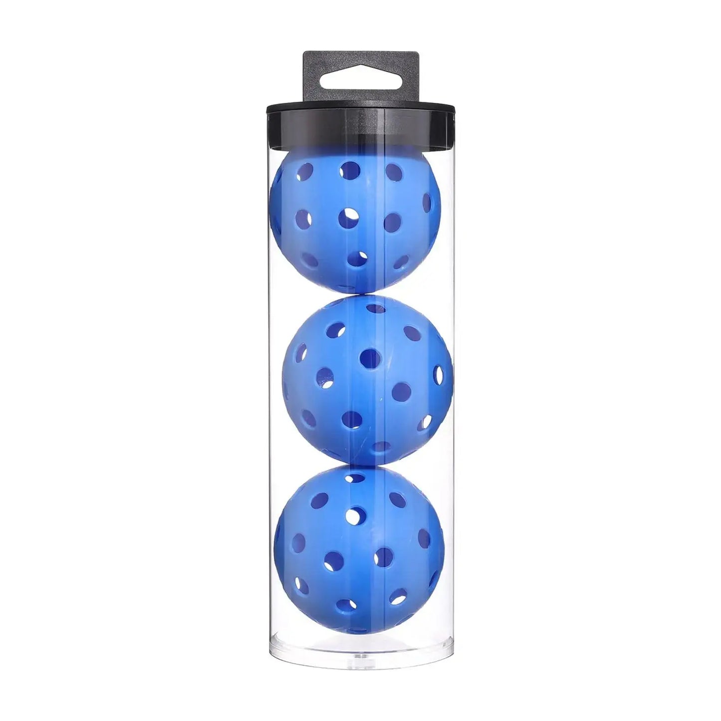 Zenn Organics Inc 3-pack of pickleball practice balls with 40 holes, suitable for outdoor courts, training, and tournament play