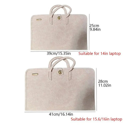 Laptop Handbag Pink Laptop Bag PU Fashion Laptop Sleeve Breathable Top-Handle Computer Protective Case for Girl Zenn Organics Inc