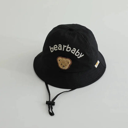 Cute Bear Baby Bucket Hats Korean Boy Girl Summer Uv Protection Fisherman Caps Kids Outdoor Sunshade Panama Basin Caps Zenn Organics Inc