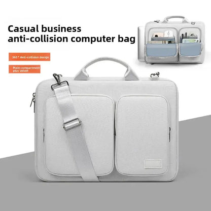 Laptop Bag Handbag 13 14 15 inch for MacBook Air Pro M1 M2 M3 HP Dell Notebook Shoulder Sleeve Protective Computer Briefcase Zenn Organics Inc