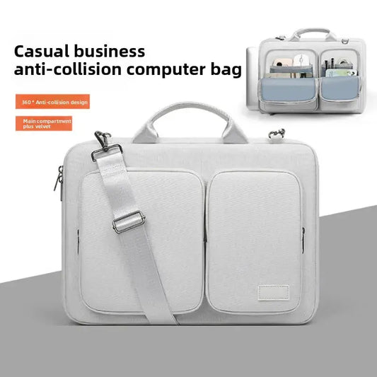 Laptop Bag Handbag 13 14 15 inch for MacBook Air Pro M1 M2 M3 HP Dell Notebook Shoulder Sleeve Protective Computer Briefcase Zenn Organics Inc