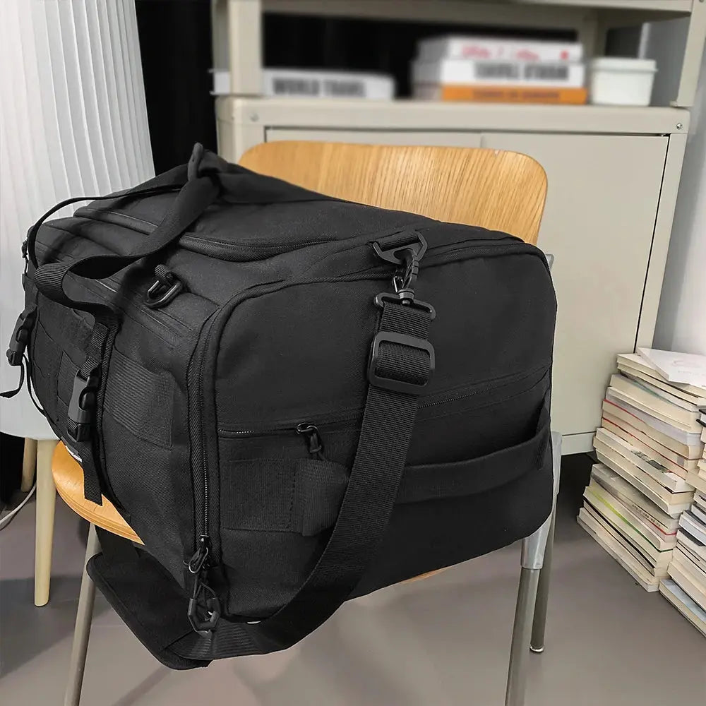 Luggage Duffel Bag Camping Backpack Tactical Large Bags Men's Hiking Travel Mountaineering Trip Utility Gym Weekend Duffle Zenn Organics Inc