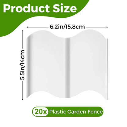Garden Edging Borders Grass Lawn Fence Path Patio Interlocking Decorative Outdoor Barrier Landscape Edging for Yard Garden Zenn Organics Inc