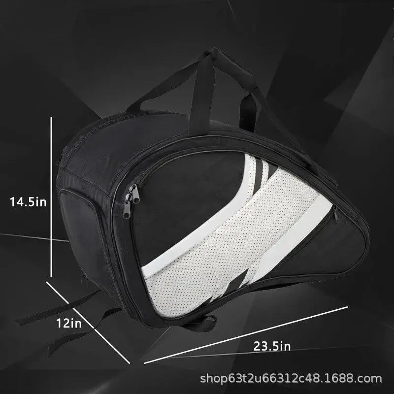 Pickleball Racket Backpack with Ball Bag, Waterproof Sports Gear Bag, Breathable Shoe Compartment, Paddle Storage Bag Zenn Organics Inc