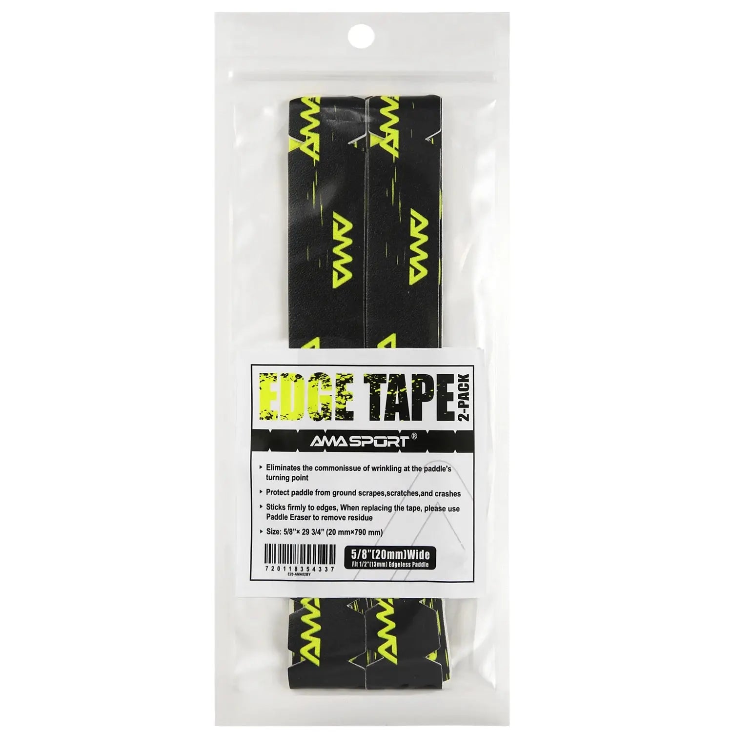 Pickleball Paddle Protection Tape New Color for 13mm/16mm/19mm Padel- 2 Units Pack Paddle Head Edge Guard- Pickleball Lead Tape Zenn Organics Inc