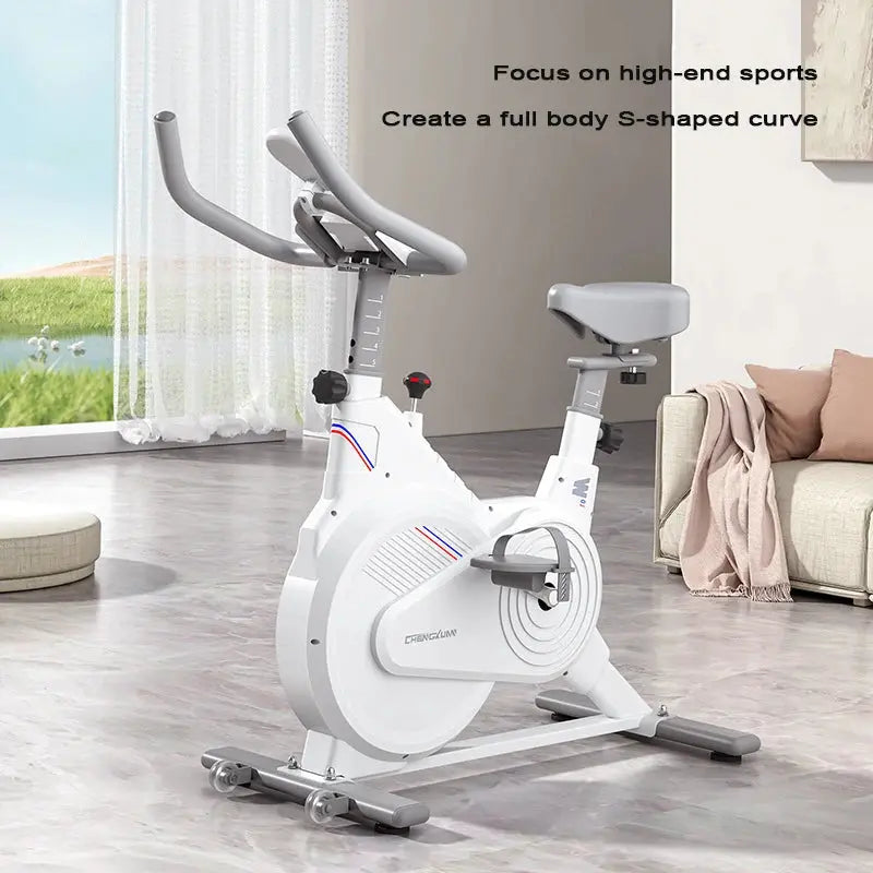 Full Coverage Spinning Bike, Home Ultra Quiet Fitness Bike, Indoor Aerobic Exercise Bike Zenn Organics Inc