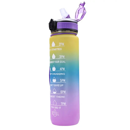 1L Water Bottle Portable Sport Water Bottle Pretty Drink Bottle Leakproof Gym Water Bottle for Outdoor Travel Fitness Cycling Zenn Organics Inc