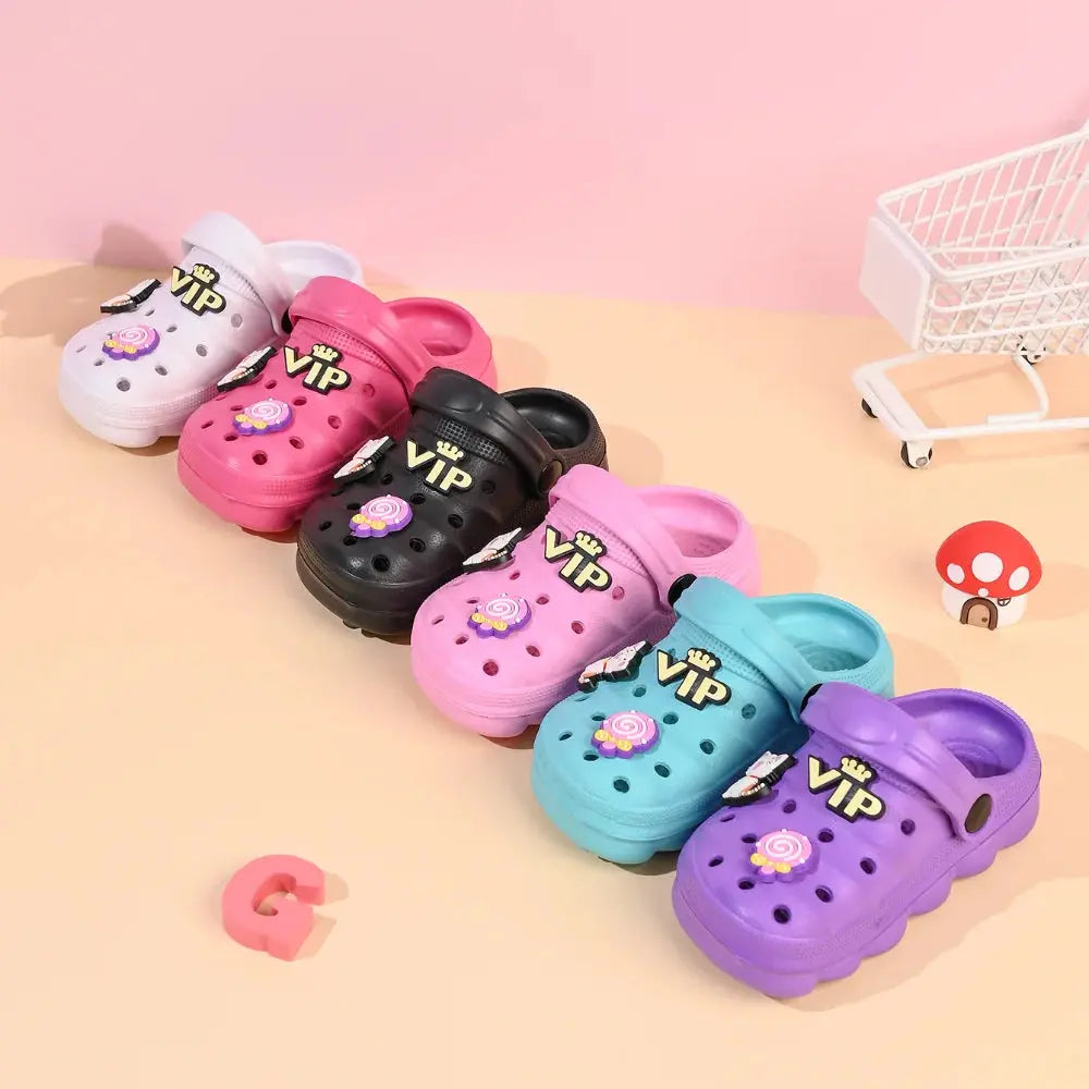 Summer Children's Slippers Boys Girls Cartoon Cute Anti-Slip Open-Toe Clogs Infant Toddler and Big Kids Sandals Zenn Organics Inc