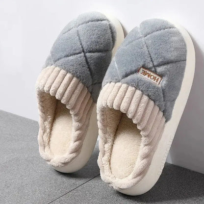 Women's Casual Home Slippers Soft Bottom Plush Slippers Anti-slip Thermal Slippers Indoor Winter Men's Fashion Casual Flats Slip Zenn Organics Inc