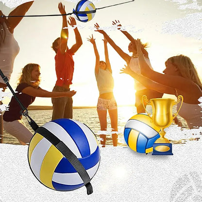 Volleyball Spiking Training Aid Adjustable Belt Solo Serve Training Equipment Bouncing Train Rope Beach Volleyball Accessories Zenn Organics Inc