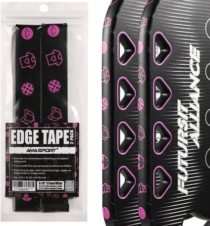 Pickleball Paddle Protection Tape New Color for 13mm/16mm/19mm Padel- 2 Units Pack Paddle Head Edge Guard- Pickleball Lead Tape Zenn Organics Inc