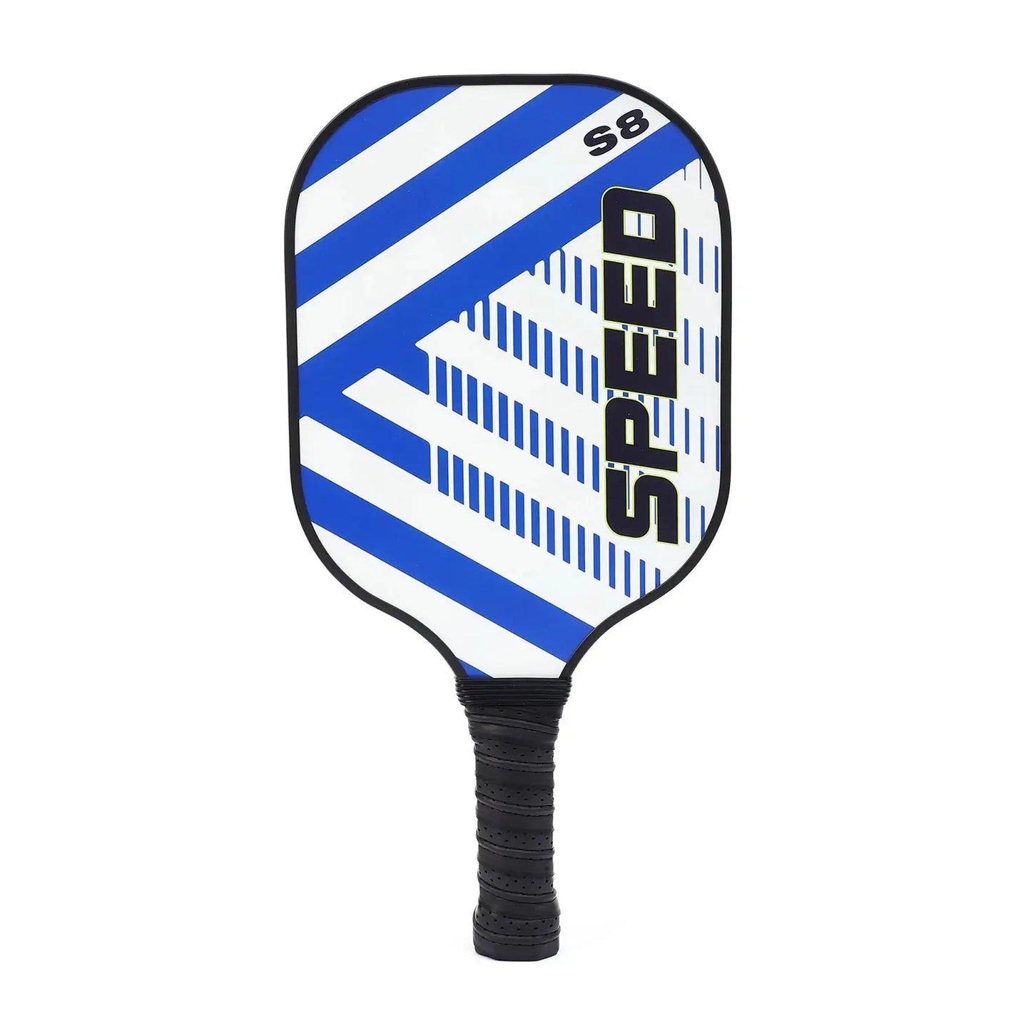 Zenn Organics Inc USAPA approved graphite pickleball paddles set with two outdoor pickleball rackets on a court.