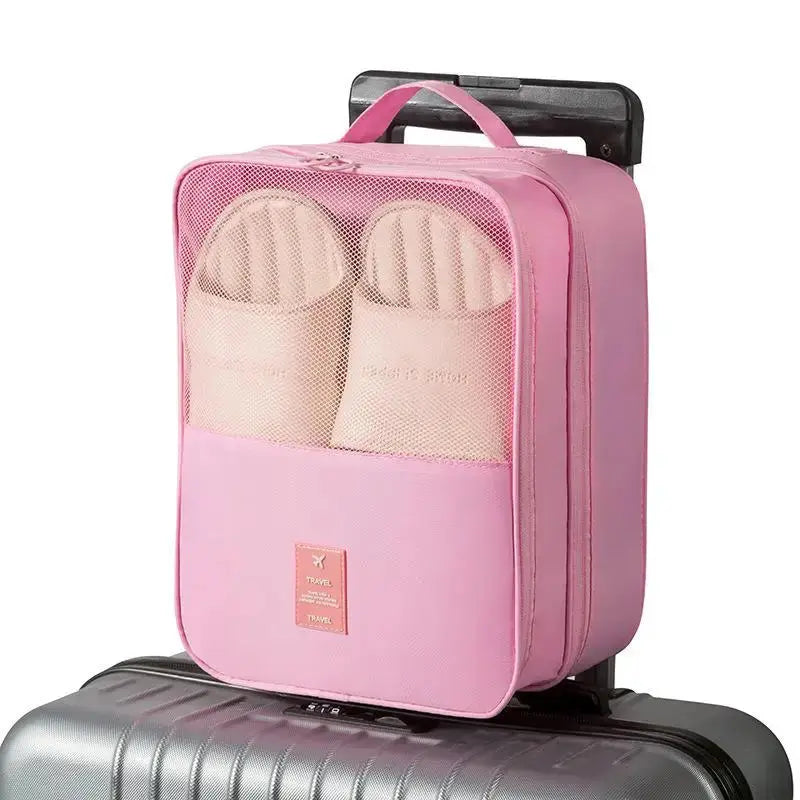 Shoe Bags - Holds 3 Pair of Shoes, Travel Essentials for Flying Carry On Luggage Accessories Zenn Organics Inc