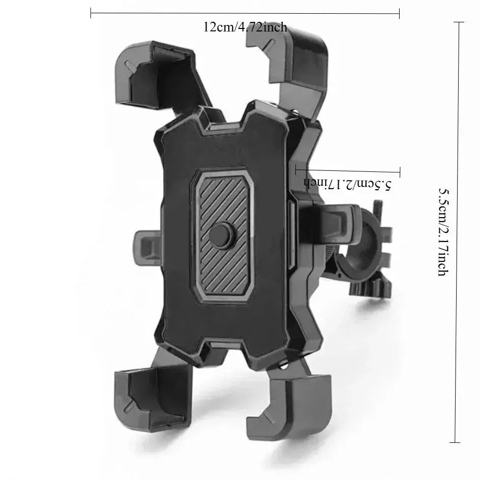 360° Rotatable Bike Phone Stand: Non-Slip Cycling Holder for MTB, Moto, Electric Bicycle Zenn Organics Inc