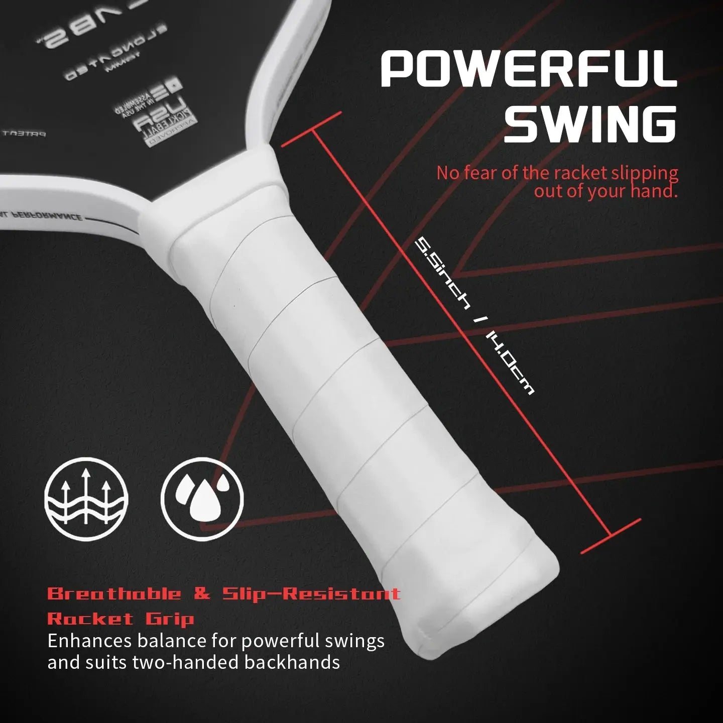 Boomstick  T700 Pickleball Paddle 16mm Thickness Pro EPP+EVA Foam TPU Edging Super Durable Training Custom LOGO Available Zenn Organics Inc