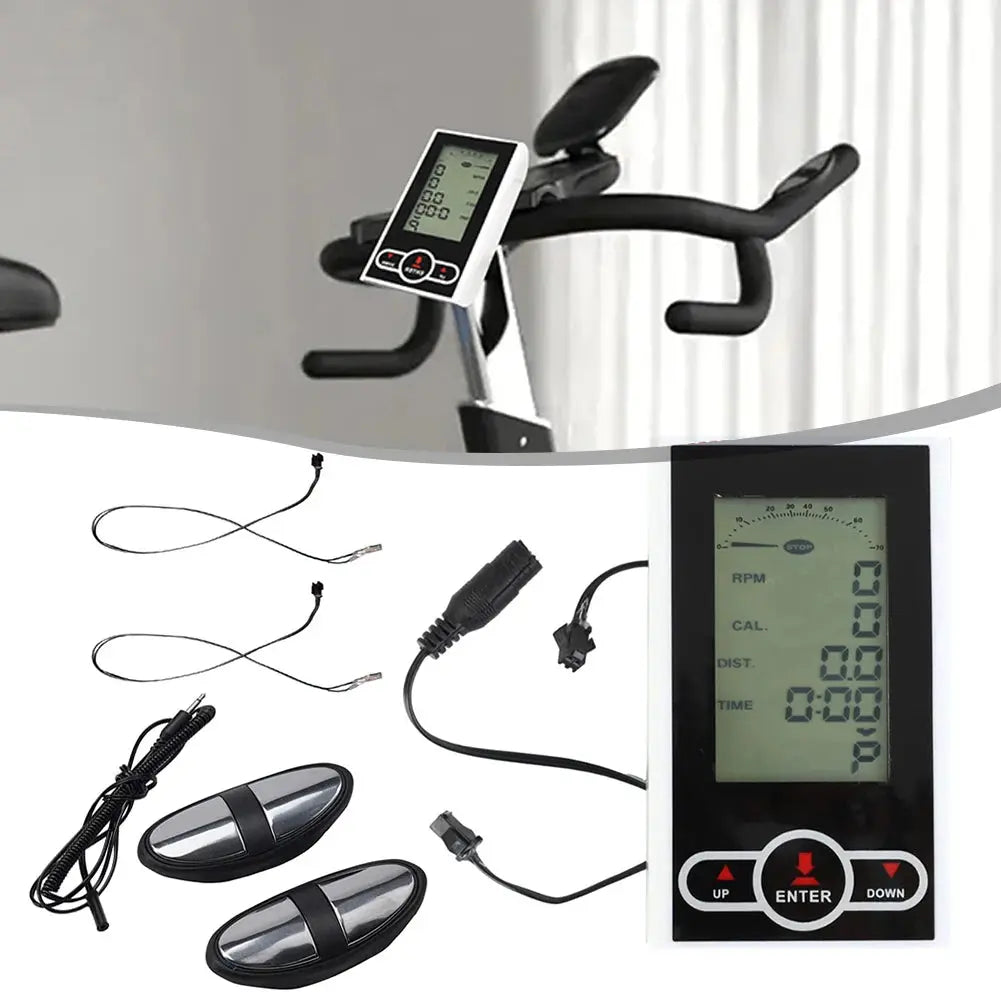 Exercise Bike Monitor Speedometer Stationary Bike Elliptical Trainer Display Fitness Bike Display Speedometer Accessories Zenn Organics Inc