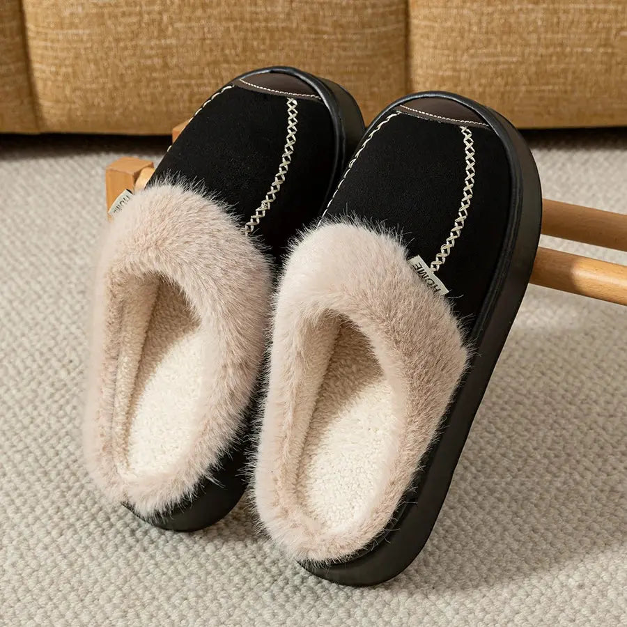 Fashion Women Slippers Winter Soft Thick Soled Indoor and Outdoor Warmth Comfort Breathable Non Slip Casual Couple Home Shoes Zenn Organics Inc