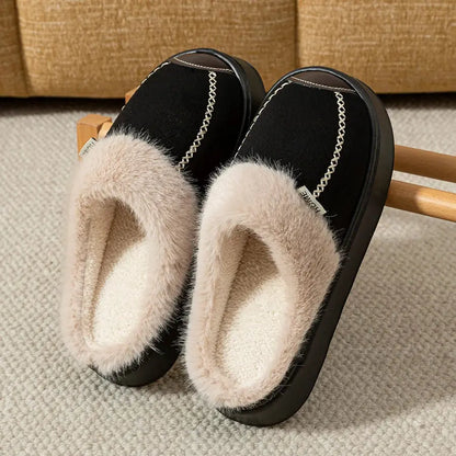 Fashion Women Slippers Winter Soft Thick Soled Indoor and Outdoor Warmth Comfort Breathable Non Slip Casual Couple Home Shoes Zenn Organics Inc