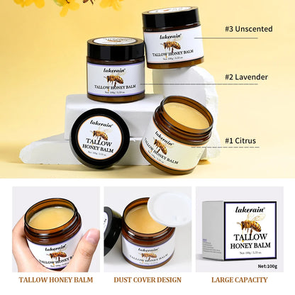 Tallow Honey Balm Specifically For Dryness And Itchiness Skin Moisturizing Beef Tallow Face Cream Body Lotion Face Cream Care Zenn Organics Inc