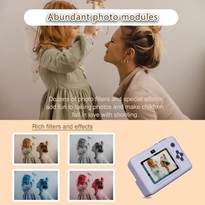 Digital Children Camera For Photography Mini Printer Portable Thermal Instant Print Photo Kids Camera 2.8inch HD Video Toy Gifts Zenn Organics Inc