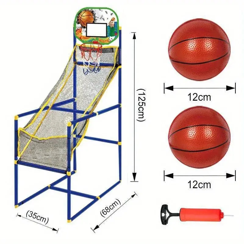 Enjoyable Arcade Basketball Game Set - Indoor/Outdoor Dual Play, Easy Setup with Pump & Balls, Ideal Holiday & Birthday Gift Zenn Organics Inc