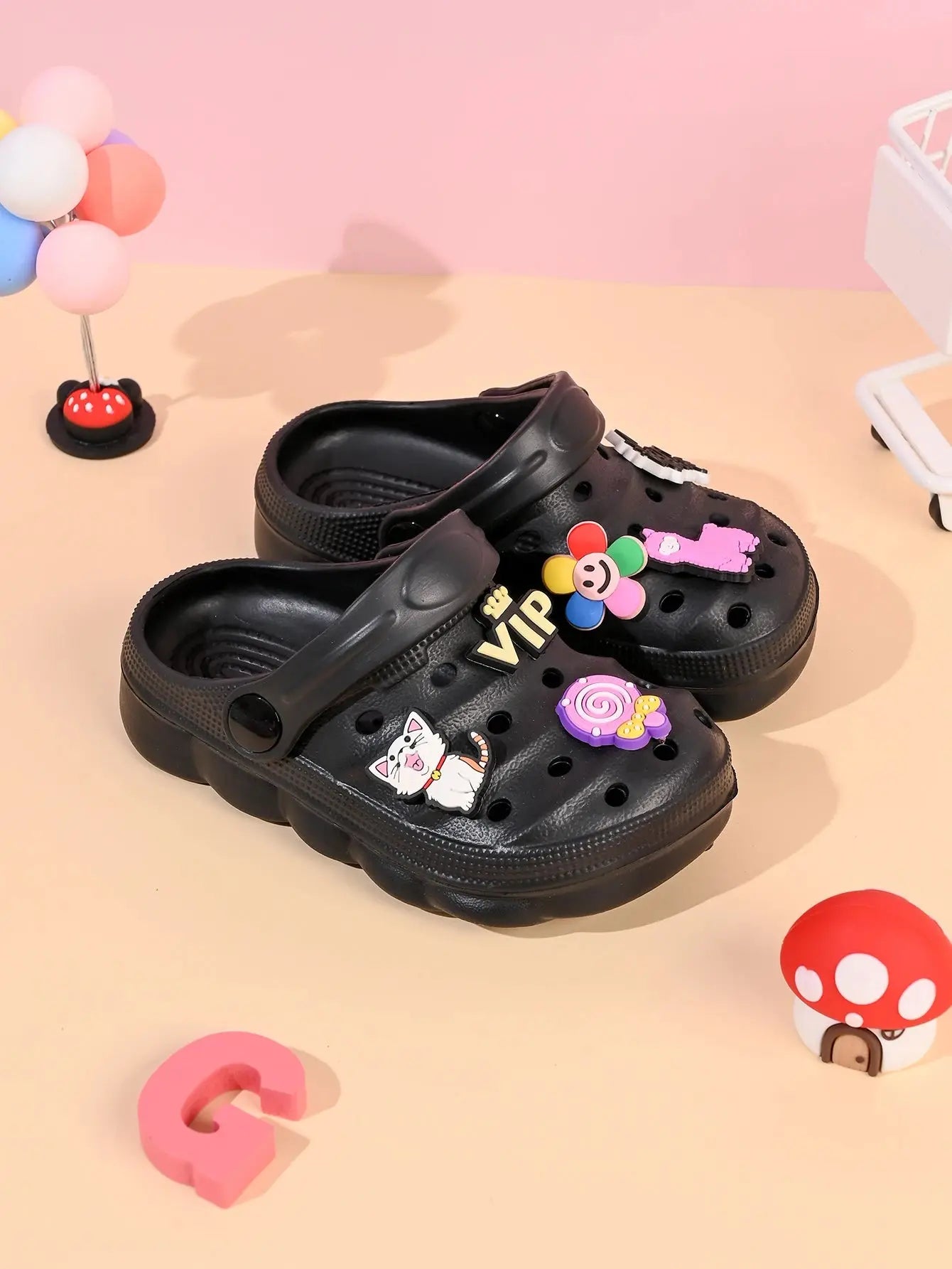 Summer Children's Slippers Boys Girls Cartoon Cute Anti-Slip Open-Toe Clogs Infant Toddler and Big Kids Sandals Zenn Organics Inc